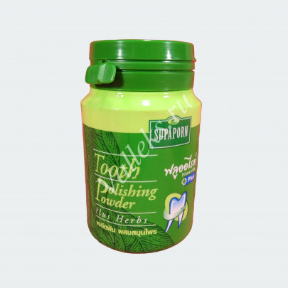 Тайский зубной порошок с травами Tooth polishing powder Supaporn, 90 гр