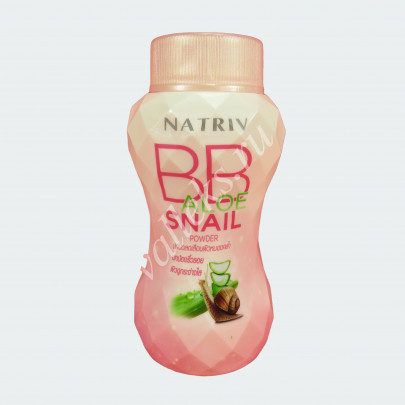 Тайская ВВ пудра с улиточной слизью и алоэ вера Natriv BB Aloe Snail Powder 