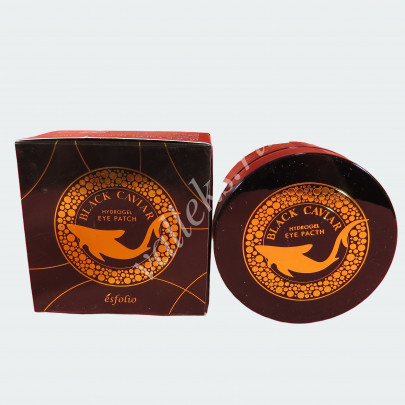Гидрогелевые патчи для глаз с черной икрой Esfolio Black Caviar Hydrogel Eye Patch, 60 шт
