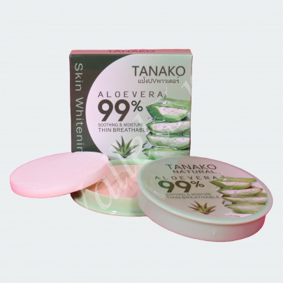 Увлажняющая компактная пудра для лица с экстрактом алоэ вера Tanako