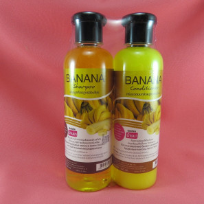 Сет шампунь и кондиционер для блеска волос Банан Banna Banana Shampoo & Conditioner 2х360 мл 